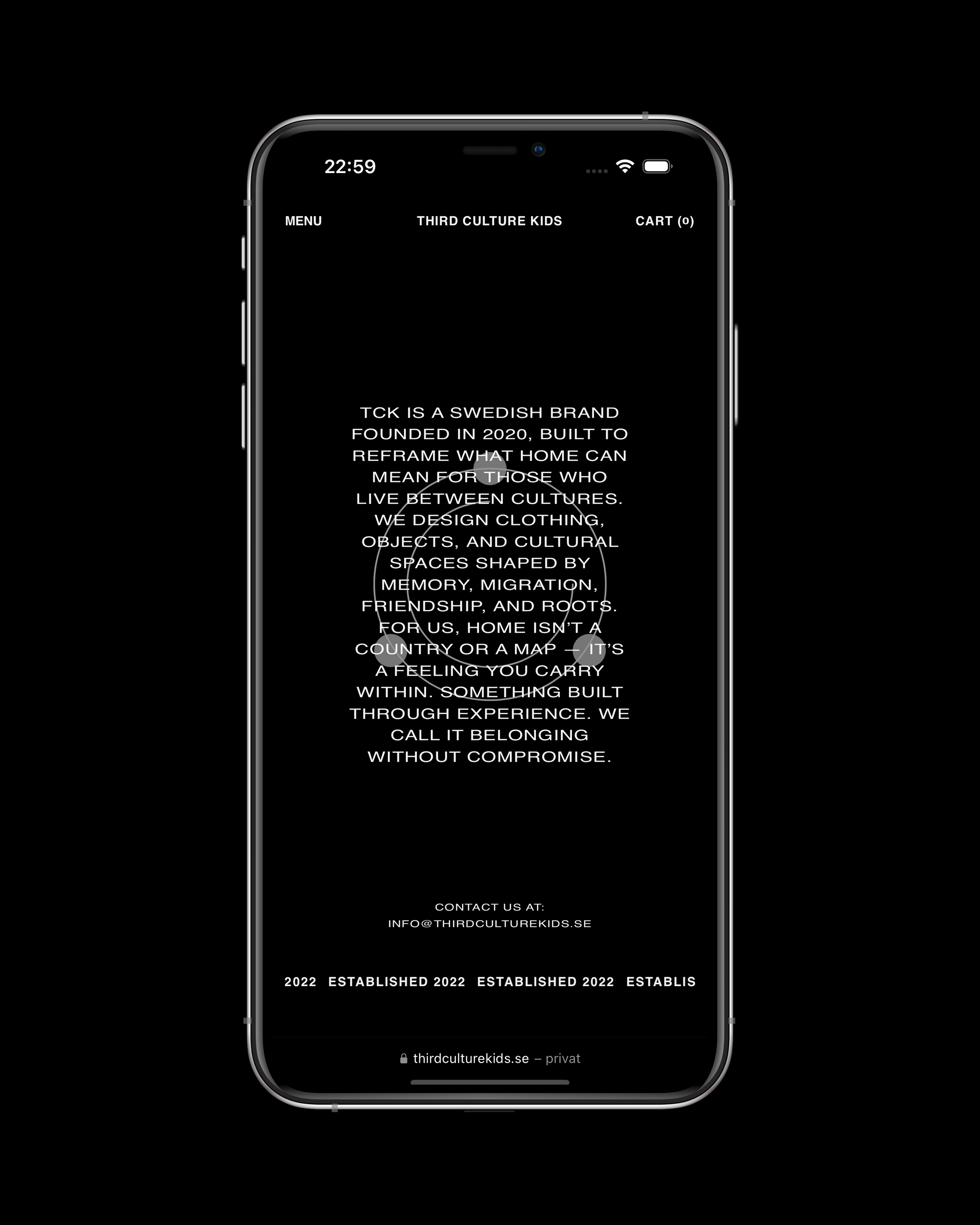 TCK Portfolio, Event Application and  Editorial and Storefront