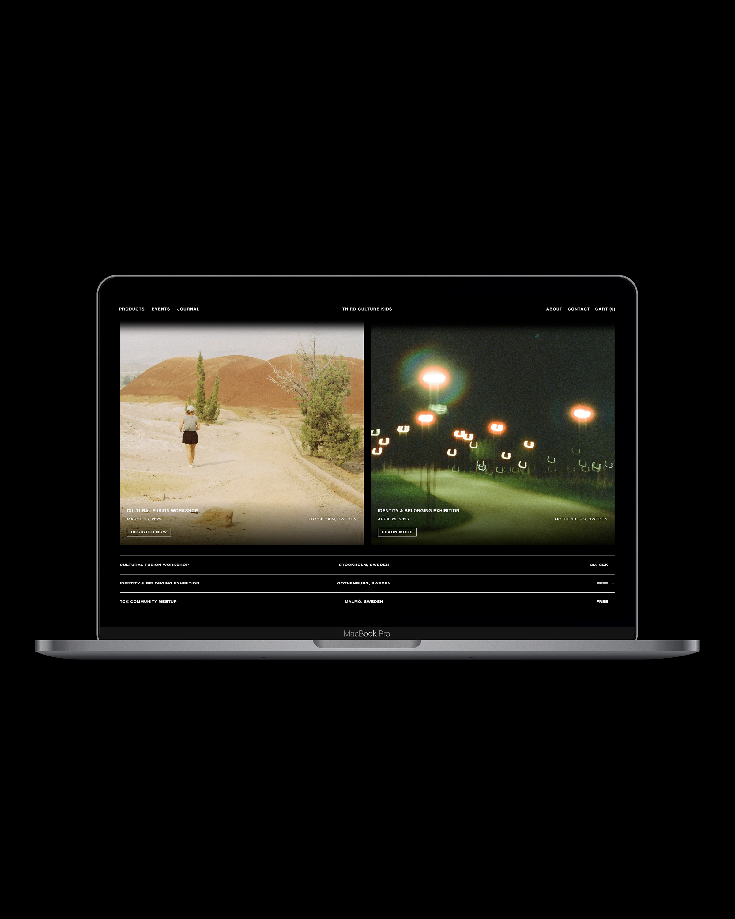TCK Portfolio, Event Application and  Editorial and Storefront
