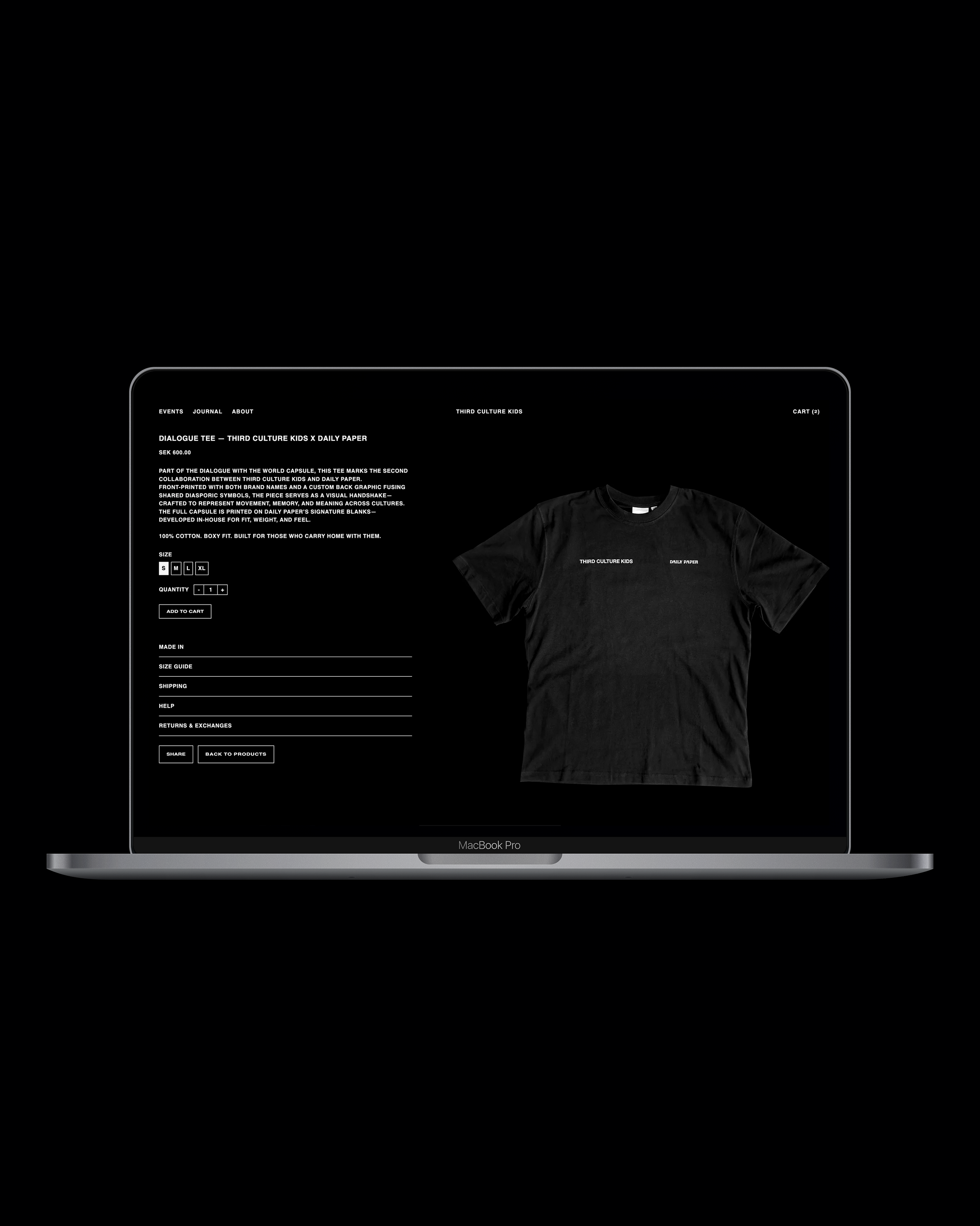 TCK Portfolio, Event Application and  Editorial and Storefront