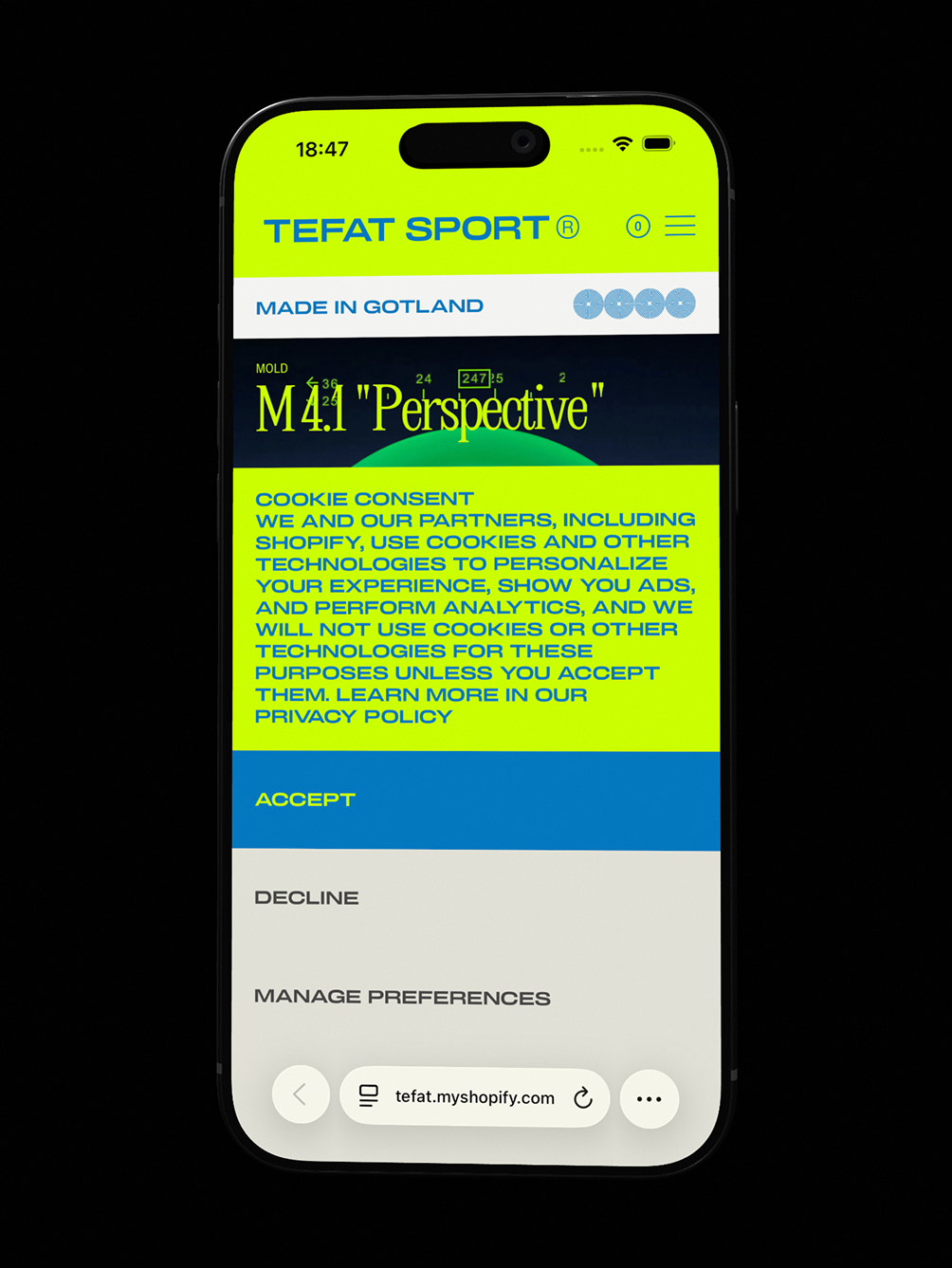 TEFAT® STOREFRONT AND SHIPPING SYSTEM
